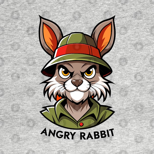 Angry Rabbit by CatCoconut-Art